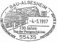 130 Jahre Tag der Postgeschichte am 04.05.1997 in Gau-Algesheim