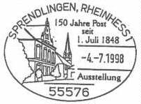 Ausstellung '150 Jahre Post' am 04.07.1998 in Sprendlingen