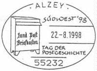 Tag der Postgeschichte am 22.08.1998 in Alzey