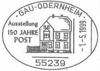 Ausstellung '150 Jahre Post' am 01.05.1999 in Gau-Odernheim